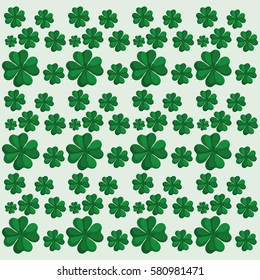 clover st patrick day seamless pattern vector illustration eps 10