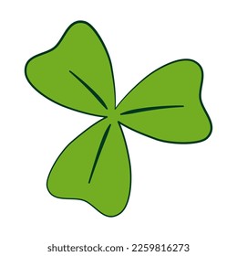 Clover. St. Patrick's Day. Vector illustration. Isolated on white background