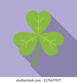 Clover trefoil icon flat vector. Irish luck. Ireland day