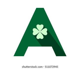 clover typography alphabet typeset typeface logotype font image vector icon