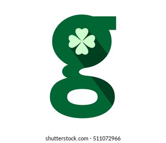 clover typography alphabet typeset typeface logotype font image vector icon