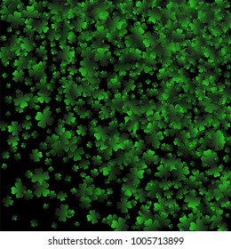 Clover vector is a confetti which consist of many isolated elements. Stylish and beautiful clover vector. Can be used as poster, border, background, wallpaper, card and etc