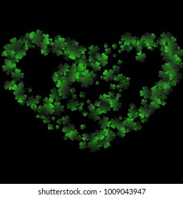 Clover vector is a confetti which consist of many isolated elements. Stylish and beautiful clover vector. Can be used as poster, border, background, wallpaper, card and etc