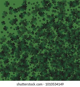 Clover vector is a confetti which consist of many isolated elements. Stylish and beautiful clover vector. Can be used as poster, border, background, wallpaper, card and etc