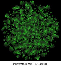 Clover vector is a confetti which consist of many isolated elements. Stylish and beautiful clover vector. Can be used as poster, border, background, wallpaper, card and etc