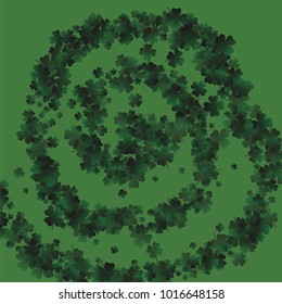 Clover vector is a confetti which consist of many isolated elements. Stylish and beautiful clover vector. Can be used as poster, border, background, wallpaper, card and etc