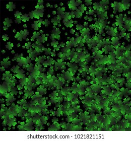 Clover vector is a confetti which consist of many isolated elements. Stylish and beautiful clover vector. Can be used as poster, border, background, wallpaper, card and etc