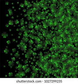 Clover vector is a confetti which consist of many isolated elements. Stylish and beautiful clover vector. Can be used as poster, border, background, wallpaper, card and etc