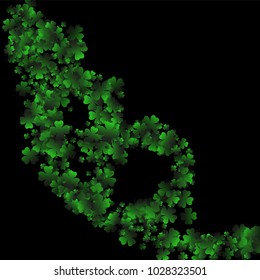 Clover vector is a confetti which consist of many isolated elements. Stylish and beautiful clover vector. Can be used as poster, border, background, wallpaper, card and etc