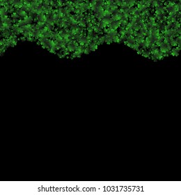 Clover vector is a confetti which consist of many isolated elements. Stylish and beautiful clover vector. Can be used as poster, border, background, wallpaper, card and etc