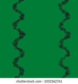 Clover vector is a confetti which consist of many isolated elements. Stylish and beautiful clover vector. Can be used as poster, border, background, wallpaper, card and etc