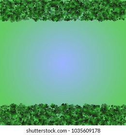 Clover vector is a confetti which consist of many isolated elements. Stylish and beautiful clover vector. Can be used as poster, border, background, wallpaper, card and etc