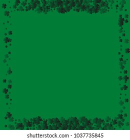 Clover vector is a confetti which consist of many isolated elements. Stylish and beautiful clover vector. Can be used as poster, border, background, wallpaper, card and etc