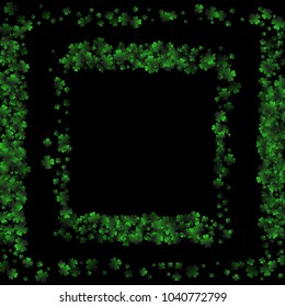 Clover vector is a confetti which consist of many isolated elements. Stylish and beautiful clover vector. Can be used as poster, border, background, wallpaper, card and etc