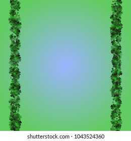 Clover vector is a confetti which consist of many isolated elements. Stylish and beautiful clover vector. Can be used as poster, border, background, wallpaper, card and etc
