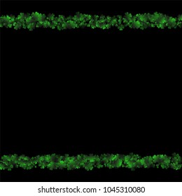 Clover vector is a confetti which consist of many isolated elements. Stylish and beautiful clover vector. Can be used as poster, border, background, wallpaper, card and etc