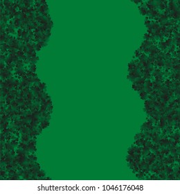 Clover vector is a confetti which consist of many isolated elements. Stylish and beautiful clover vector. Can be used as poster, border, background, wallpaper, card and etc