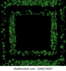 Clover vector is a confetti which consist of many isolated elements. Stylish and beautiful clover vector. Can be used as poster, border, background, wallpaper, card and etc