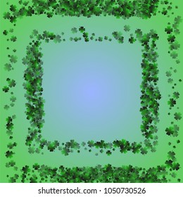 Clover vector is a confetti which consist of many isolated elements. Stylish and beautiful clover vector. Can be used as poster, border, background, wallpaper, card and etc