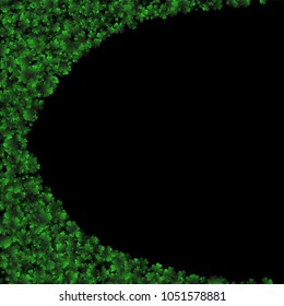 Clover vector is a confetti which consist of many isolated elements. Stylish and beautiful clover vector. Can be used as poster, border, background, wallpaper, card and etc