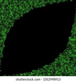 Clover vector is a confetti which consist of many isolated elements. Stylish and beautiful clover vector. Can be used as poster, border, background, wallpaper, card and etc