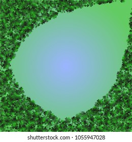 Clover vector is a confetti which consist of many isolated elements. Stylish and beautiful clover vector. Can be used as poster, border, background, wallpaper, card and etc