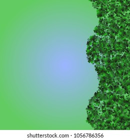 Clover vector is a confetti which consist of many isolated elements. Stylish and beautiful clover vector. Can be used as poster, border, background, wallpaper, card and etc