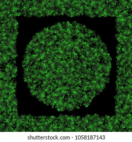 Clover vector is a confetti which consist of many isolated elements. Stylish and beautiful clover vector. Can be used as poster, border, background, wallpaper, card and etc
