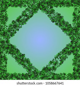 Clover vector is a confetti which consist of many isolated elements. Stylish and beautiful clover vector. Can be used as poster, border, background, wallpaper, card and etc