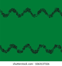 Clover vector is a confetti which consist of many isolated elements. Stylish and beautiful clover vector. Can be used as poster, border, background, wallpaper, card and etc