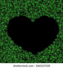 Clover vector is a confetti which consist of many isolated elements. Stylish and beautiful clover vector. Can be used as poster, border, background, wallpaper, card and etc