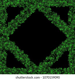 Clover vector is a confetti which consist of many isolated elements. Stylish and beautiful clover vector. Can be used as poster, border, background, wallpaper, card and etc