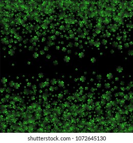 Clover vector is a confetti which consist of many isolated elements. Stylish and beautiful clover vector. Can be used as poster, border, background, wallpaper, card and etc