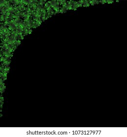 Clover vector is a confetti which consist of many isolated elements. Stylish and beautiful clover vector. Can be used as poster, border, background, wallpaper, card and etc