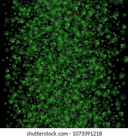 Clover vector is a confetti which consist of many isolated elements. Stylish and beautiful clover vector. Can be used as poster, border, background, wallpaper, card and etc
