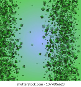 Clover vector is a confetti which consist of many isolated elements. Stylish and beautiful clover vector. Can be used as poster, border, background, wallpaper, card and etc