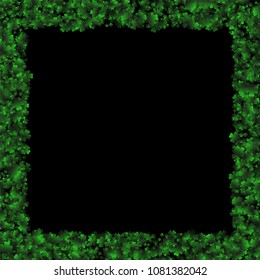 Clover vector is a confetti which consist of many isolated elements. Stylish and beautiful clover vector. Can be used as poster, border, background, wallpaper, card and etc