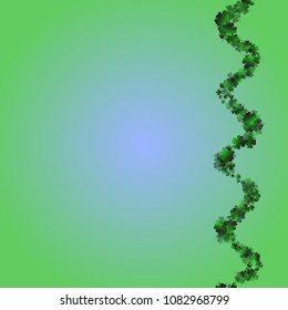 Clover vector is a confetti which consist of many isolated elements. Stylish and beautiful clover vector. Can be used as poster, border, background, wallpaper, card and etc