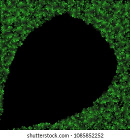 Clover vector is a confetti which consist of many isolated elements. Stylish and beautiful clover vector. Can be used as poster, border, background, wallpaper, card and etc