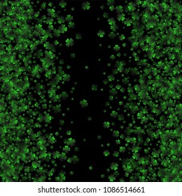 Clover vector is a confetti which consist of many isolated elements. Stylish and beautiful clover vector. Can be used as poster, border, background, wallpaper, card and etc