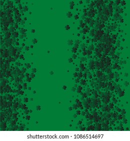 Clover vector is a confetti which consist of many isolated elements. Stylish and beautiful clover vector. Can be used as poster, border, background, wallpaper, card and etc