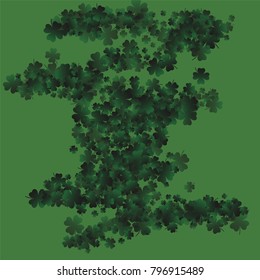 Clover vector is a confetti which consist of many isolated elements. Stylish and beautiful clover vector. Can be used as poster, border, background, wallpaper, card and etc