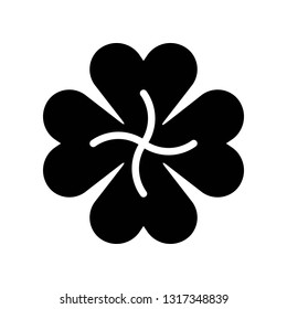 Clover vector, Feast of Saint Patrick line style icon
