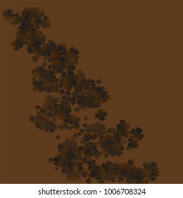 Clover vector four leaf is a confetti which consist of many isolated elements. Stylish and beautiful clover vector Four leaf. Can be used as poster, border, background, wallpaper, card and etc