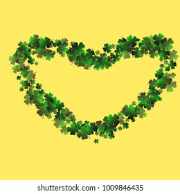 Clover vector four leaf is a confetti which consist of many isolated elements. Stylish and beautiful clover vector Four leaf. Can be used as poster, border, background, wallpaper, card and etc