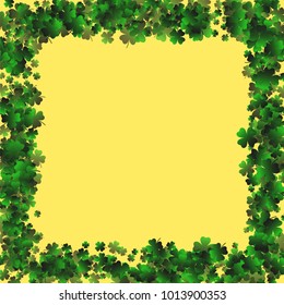 Clover vector four leaf is a confetti which consist of many isolated elements. Stylish and beautiful clover vector Four leaf. Can be used as poster, border, background, wallpaper, card and etc