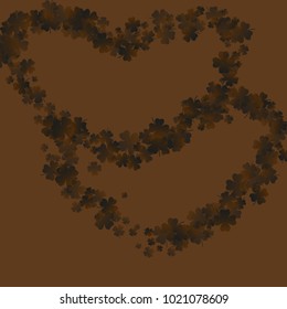 Clover vector four leaf is a confetti which consist of many isolated elements. Stylish and beautiful clover vector Four leaf. Can be used as poster, border, background, wallpaper, card and etc