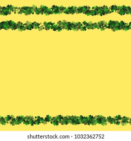 Clover vector four leaf is a confetti which consist of many isolated elements. Stylish and beautiful clover vector Four leaf. Can be used as poster, border, background, wallpaper, card and etc