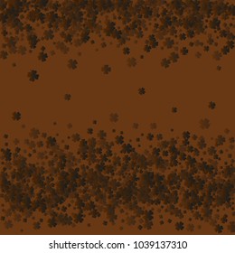 Clover vector four leaf is a confetti which consist of many isolated elements. Stylish and beautiful clover vector Four leaf. Can be used as poster, border, background, wallpaper, card and etc