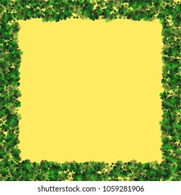 Clover vector four leaf is a confetti which consist of many isolated elements. Stylish and beautiful clover vector Four leaf. Can be used as poster, border, background, wallpaper, card and etc